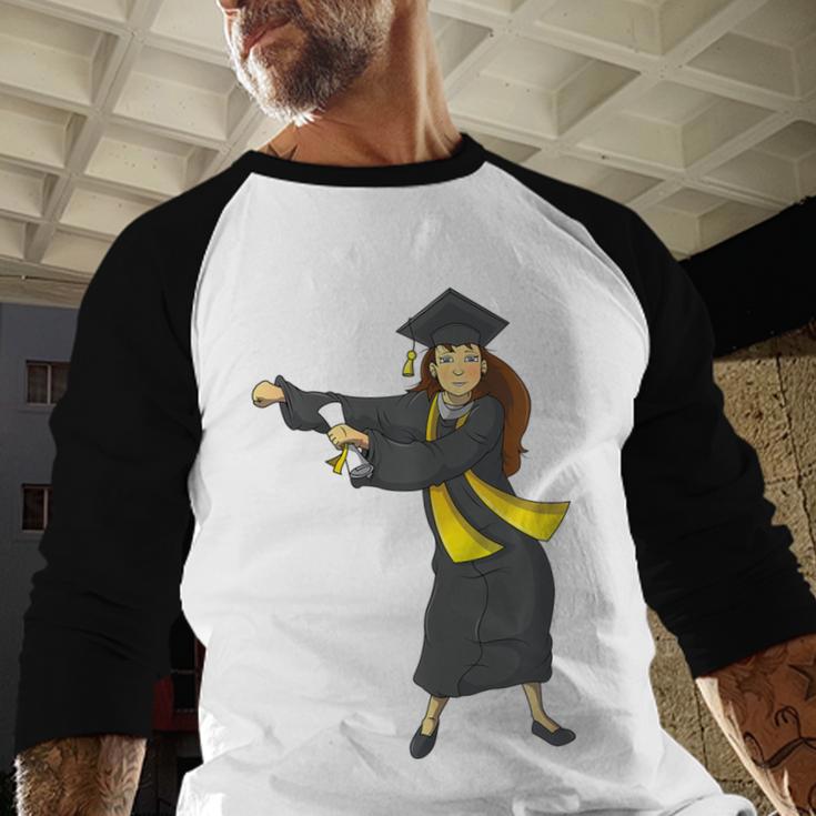 Flossing Graduation Class Of 2019 Women Baseball Raglan Shirt