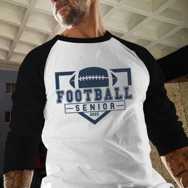Football Senior Night Football Senior 2025 Graduation 44 Baseball Raglan Shirt