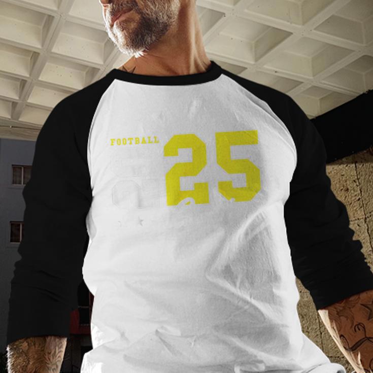Football Senior Night Football Senior 2025 Graduation 55 Baseball Raglan Shirt