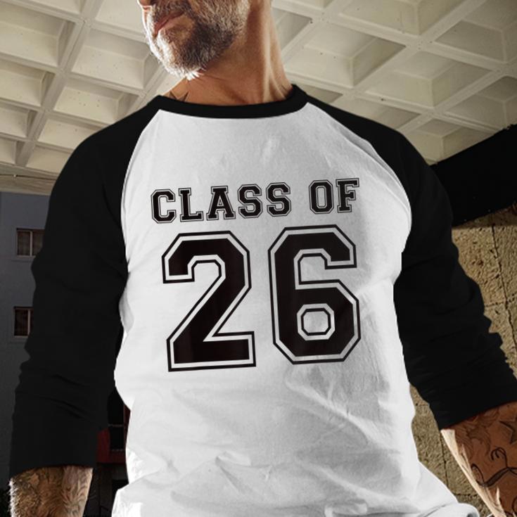 Freshman Class Of 2026 High School Senior Graduation Baseball Raglan Shirt