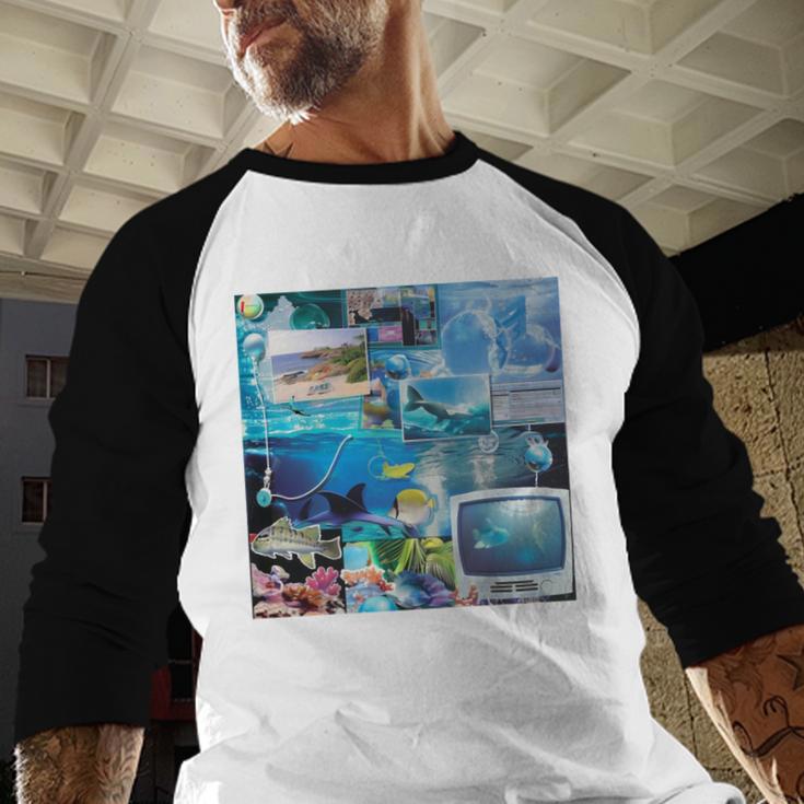 Frutiger Aero Retro Vibes Baseball Raglan Shirt Frutiger Aero Retro Vibes Baseball Raglan Shirt
