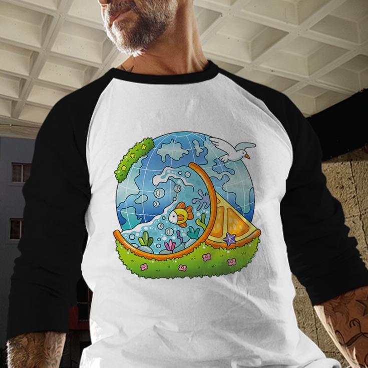 Frutiger Aero Y2K Fashion Trends Statement Piece Tech Orange Premium Baseball Raglan Shirt