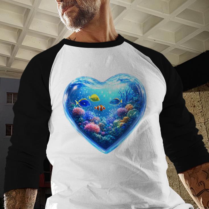 Frutiger Aero Y2K Heart Baseball Raglan Shirt