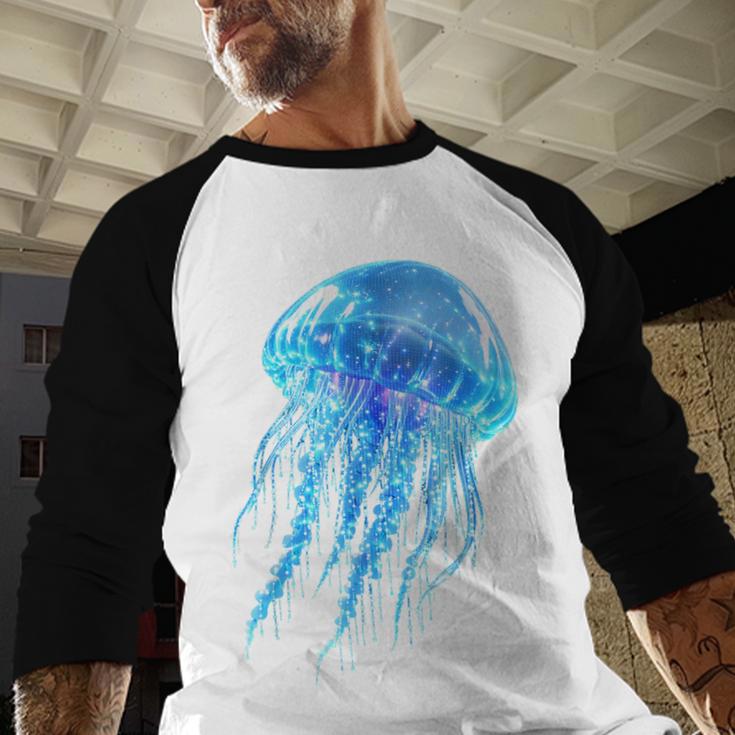 Frutiger Aero Y2K Jellyfish Baseball Raglan Shirt Frutiger Aero Y2K Jellyfish Baseball Raglan Shirt