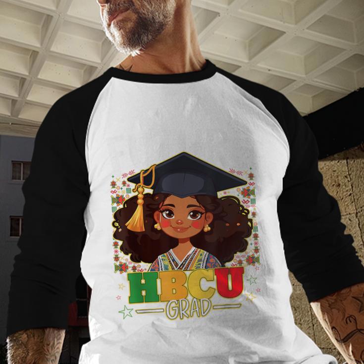 Future HBCU Grad Afro Girl College Graduation Kids Baseball Raglan Shirt