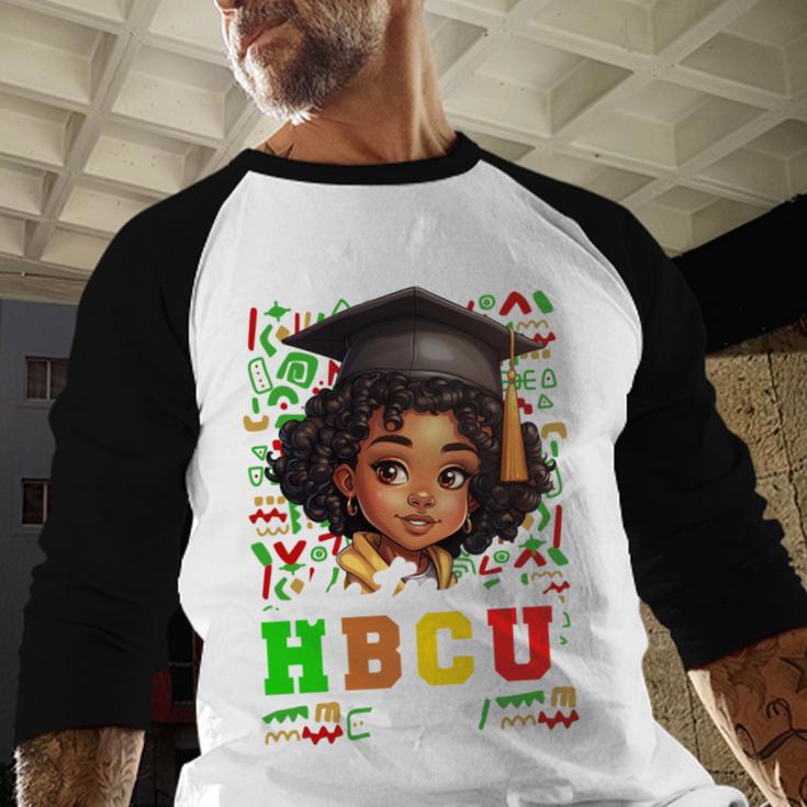 Future HBCU Grad Girl Kids Graduation HBCU College Baseball Raglan Shirt
