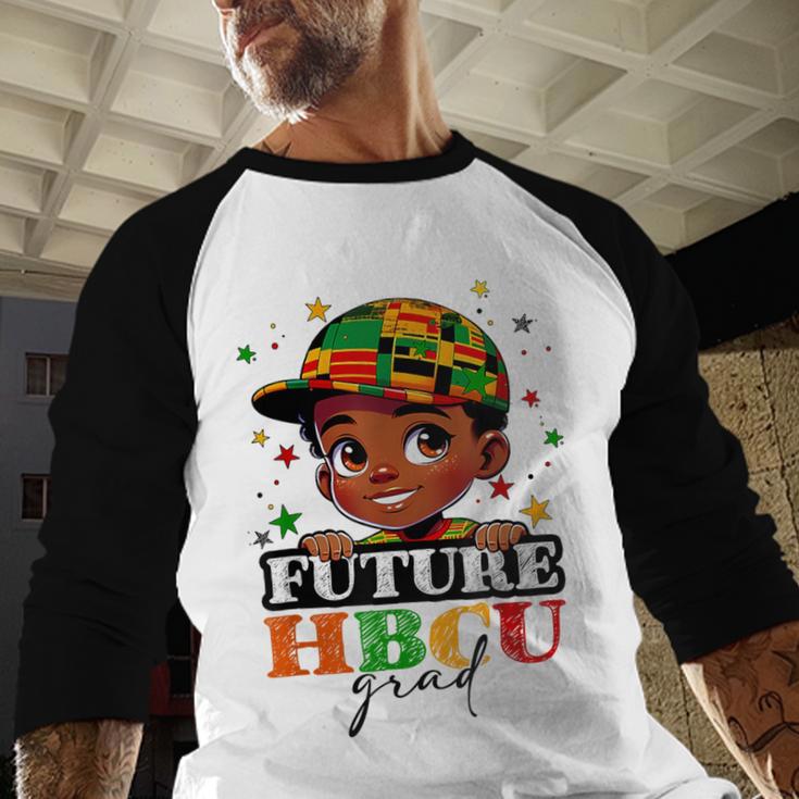 Future HBCU Grad History Boys Kids Graduation HBCU Baseball Raglan Shirt