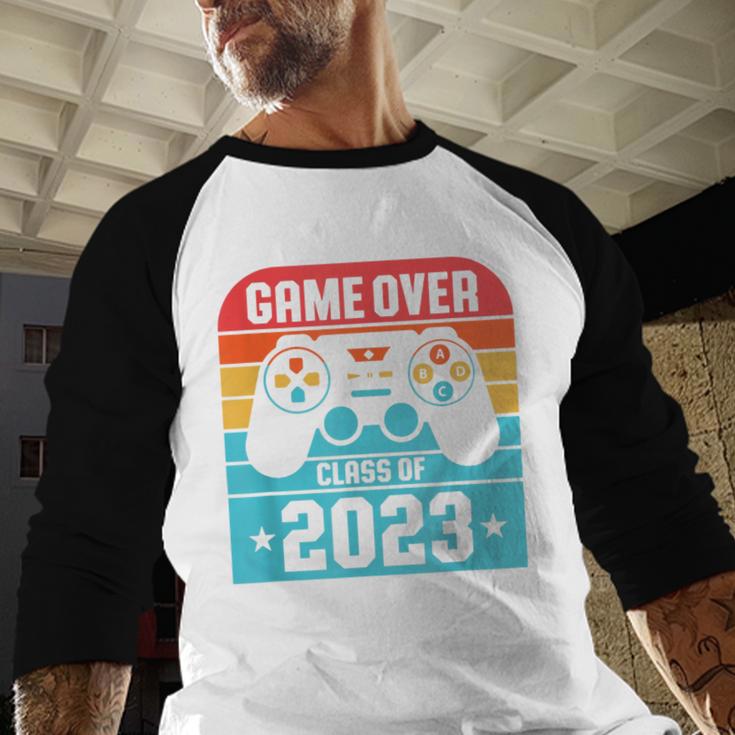 Game Over Class Of 2023 Shirt Students Graduation Baseball Raglan Shirt