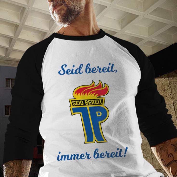 GDR Pioneer East East Nostalgia USSR Soviet Union Baseball Raglan Shirt