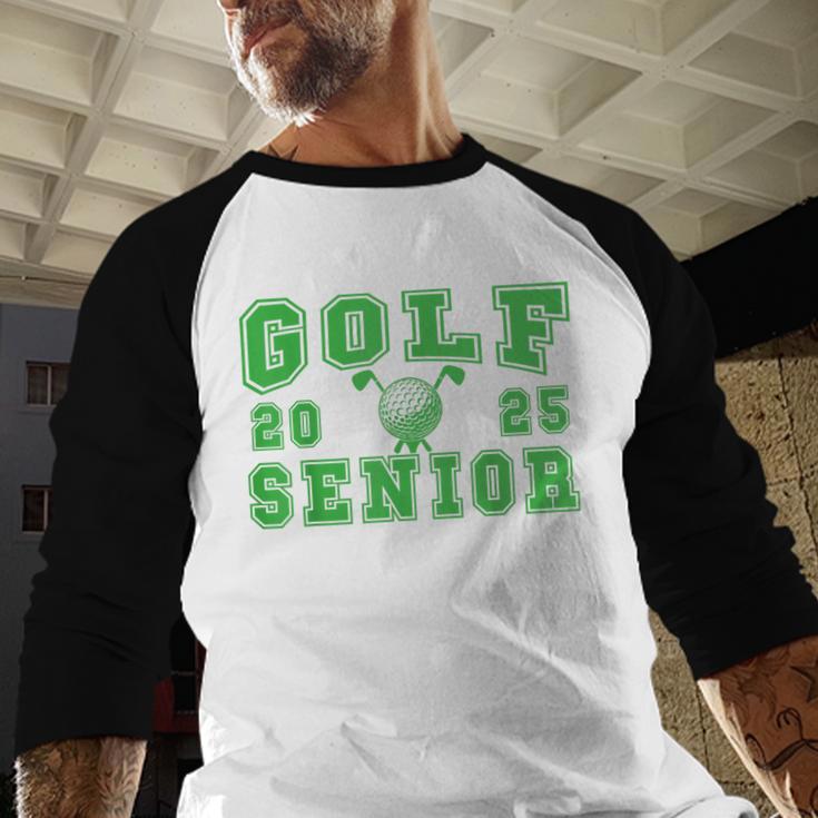 Golf Senior Night Golf Senior 2025 Graduation 32 Baseball Raglan Shirt
