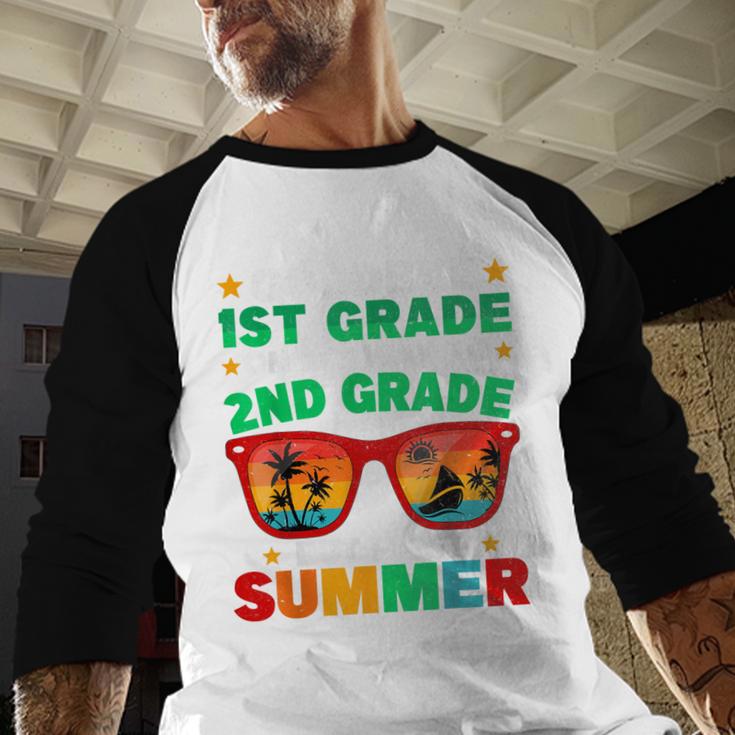 Goodbye 1st Grade First Summer Graduation Last Day Boys Baseball Raglan Shirt