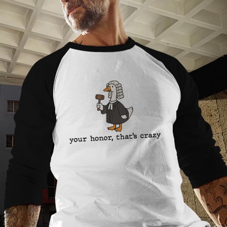 Goose Silly Lawyer Law Student School Graduation Baseball Raglan Shirt