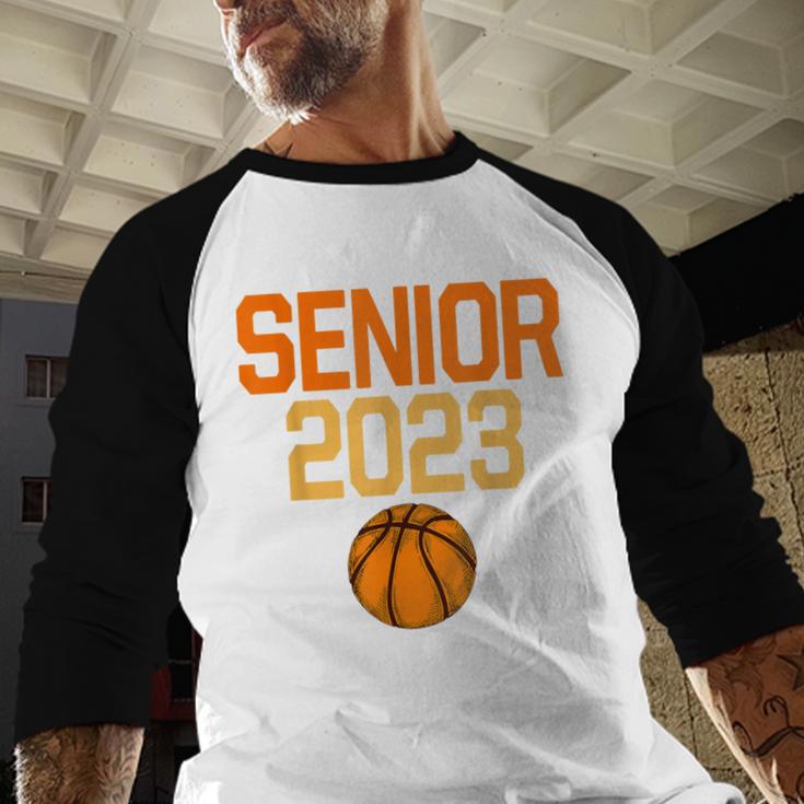 Graduate Senior Class 2023 Basketball Player Graduation Grad Baseball Raglan Shirt