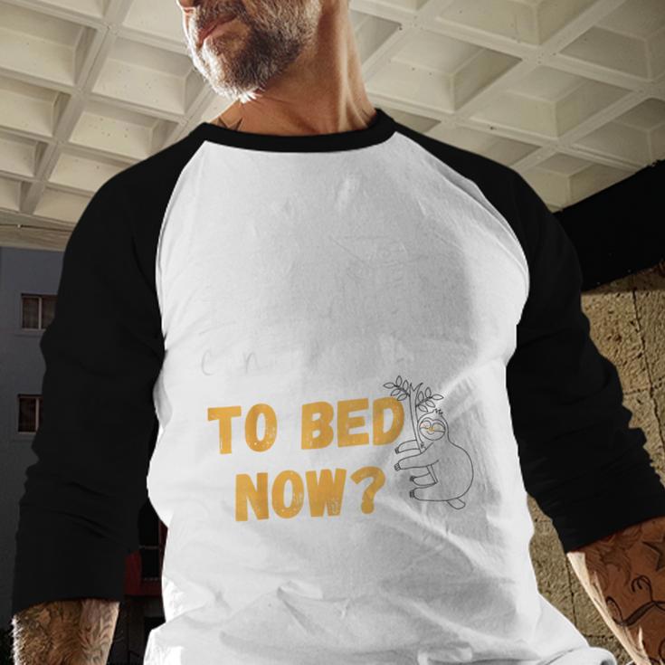 I Graduated Can I Go Back To Bed Now Graduation Sloth Baseball Raglan Shirt