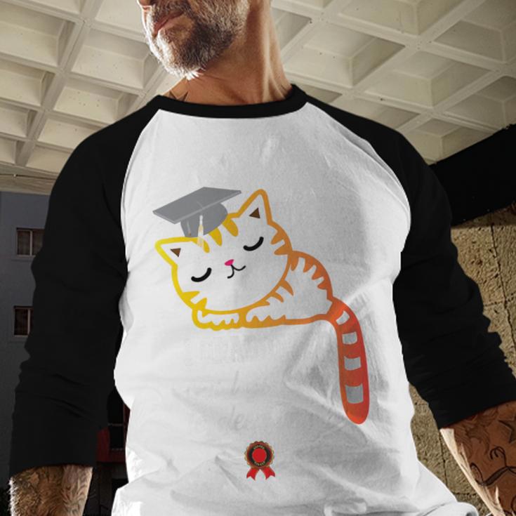 I Graduated Can I Go Back To Sleep Now Graduation Baseball Raglan Shirt