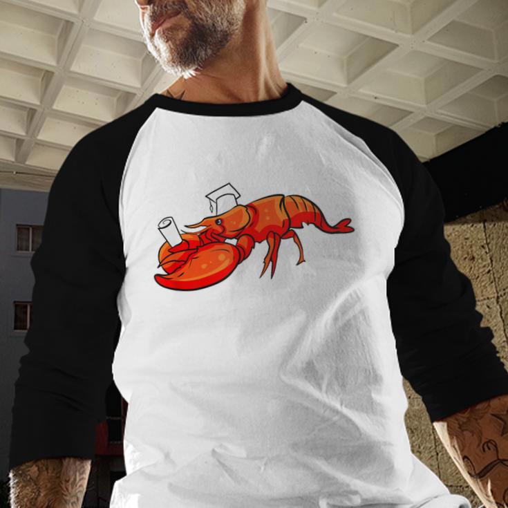 Graduation Bachelor Master Doctor PhD Study School Lobster Baseball Raglan Shirt