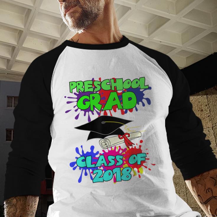 Graduation Class 2018 Cap Gown Shirt Preschool Graduate Baseball Raglan Shirt
