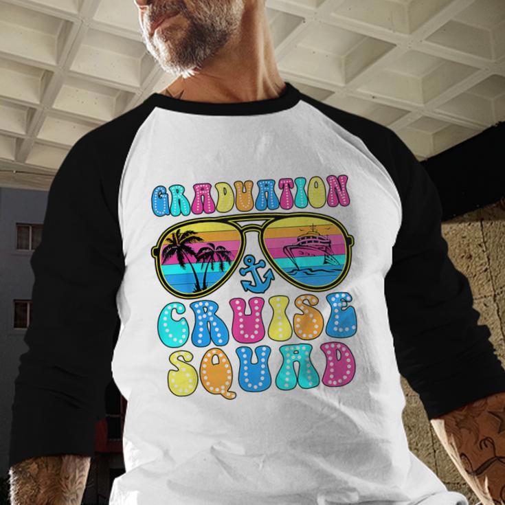Graduation Cruise Squad Class Of 2025 Vacation Family Grad Baseball Raglan Shirt
