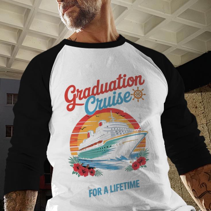 Graduation Cruise Trip Class Of 2026 Senior Summer Vacation Premium Baseball Raglan Shirt