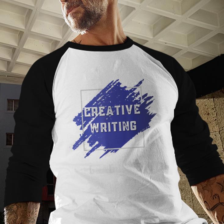 Graduation Graduated Creative Writing Degree University Baseball Raglan Shirt