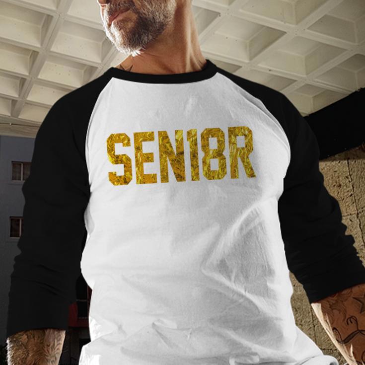 Graduation Party SEN18R Senior 2018 High School T-Shirt Baseball Raglan Shirt