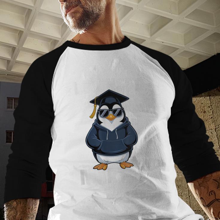 Graduation Penguin Licensed Smartass Graduate Baseball Raglan Shirt