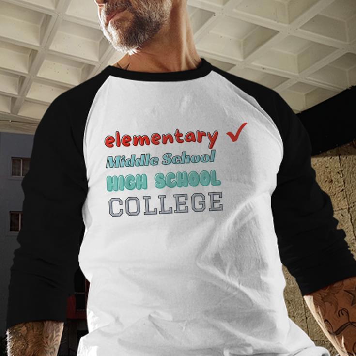 Graduation Promotion Elementary School To Junior High Baseball Raglan Shirt