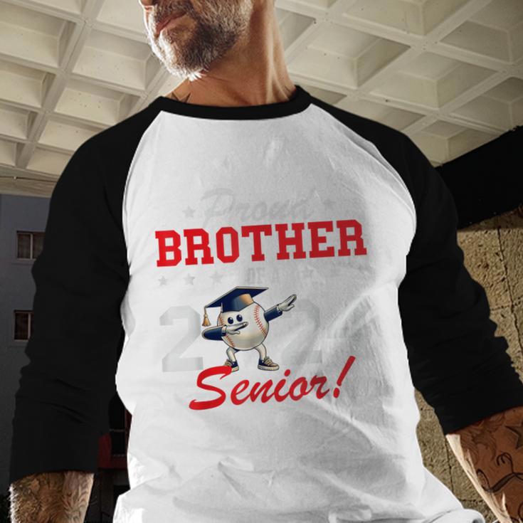 Graduation Proud Brother Of A 2024 Senior Baseball Player Baseball Raglan Shirt