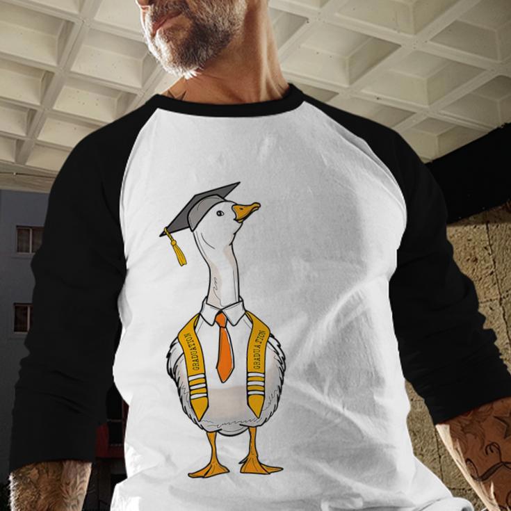 Graduation Senior Silly Goose Today Im A Serious Goose Baseball Raglan Shirt