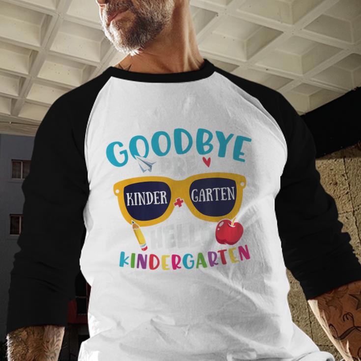 Graduation Shirt Goodbye PreK Hello Kindergarten School Baseball Raglan Shirt