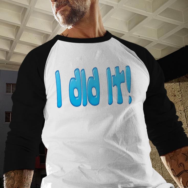 I Did It Graduation Shirt For Graduates And Proud Parents Baseball Raglan Shirt