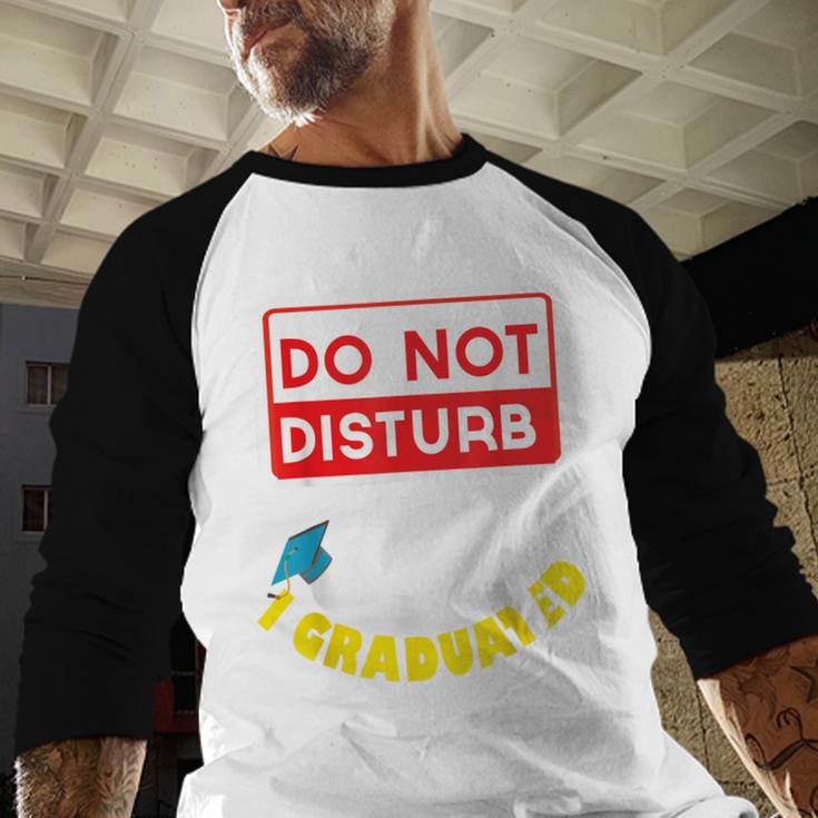 Graduation Shirt High School And College Sleepy Graduates Baseball Raglan Shirt