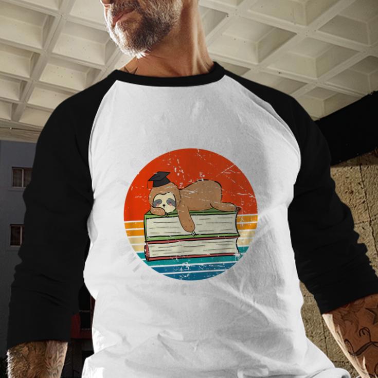Graduation Sloth Can I Go Back To Bed Now Vintage Baseball Raglan Shirt Graduation Sloth Can I Go Back To Bed Now Vintage Baseball Raglan Shirt