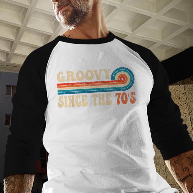 Groovy Since The 70s Aesthetic Nostalgia 1970's Retro Baseball Raglan Shirt Groovy Since The 70s Aesthetic Nostalgia 1970's Retro Baseball Raglan Shirt