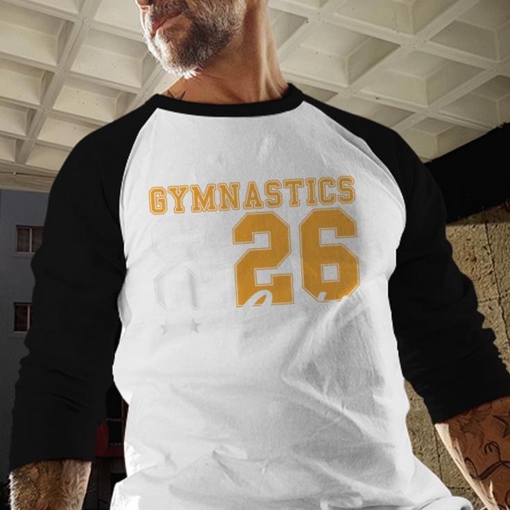 Gymnastics Senior Night Gymnastics Senior 2026 Graduation 17 Baseball Raglan Shirt