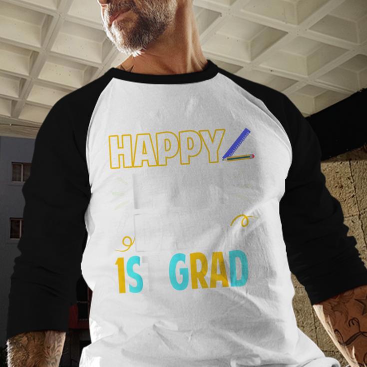 Happy Last Day Of 1st Grade Shirt Cutie Graduation Baseball Raglan Shirt