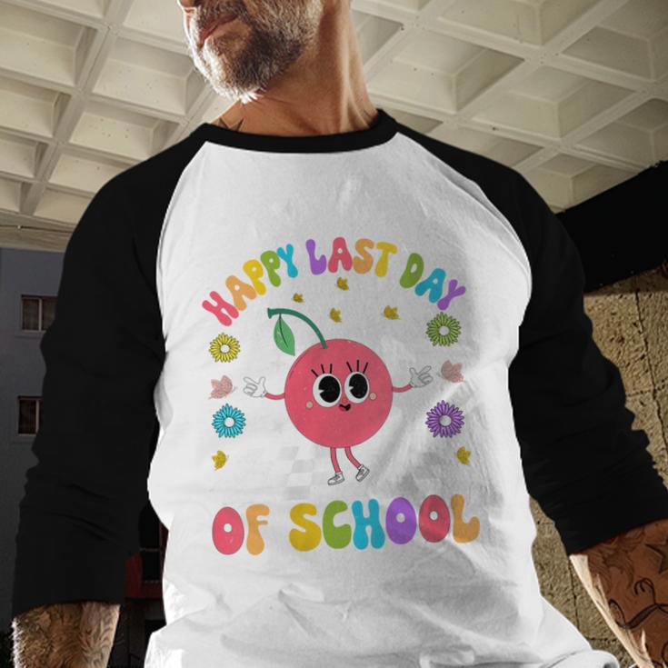 Happy Last Day Of School Student Graduation Baseball Raglan Shirt