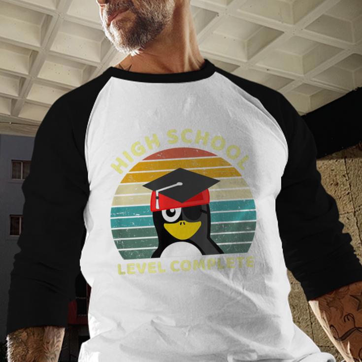High School Level Complete Graduation Senior Students Baseball Raglan Shirt