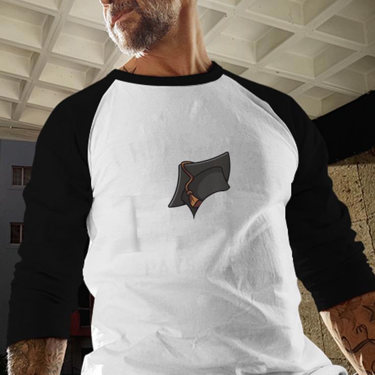 I Hope This BS Pays Off Graduation Bachelors Degree Baseball Raglan Shirt