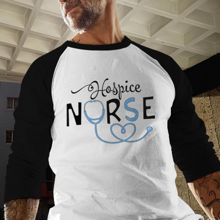 Hospice Nurse Doctor Graduation Medical Nursing RN Baseball Raglan Shirt