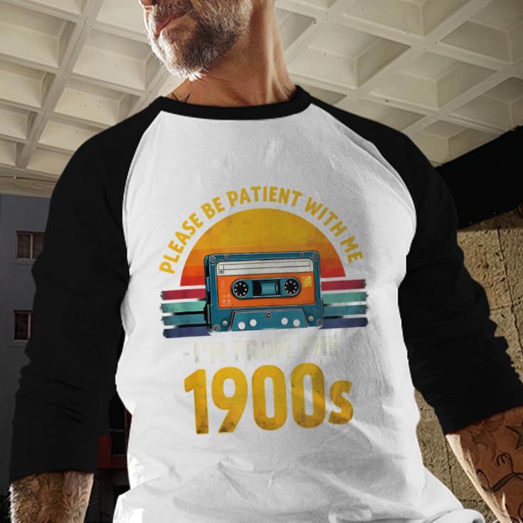 Humor Daddy I'm From The 1900s Baseball Raglan Shirt