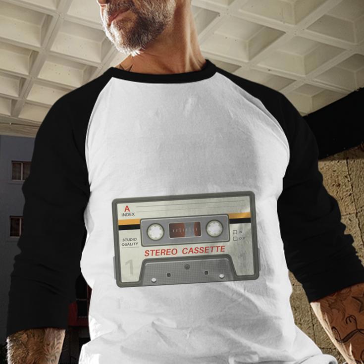 I'm From The 1900s Be Patient Retro Cassette Tape Premium Baseball Raglan Shirt