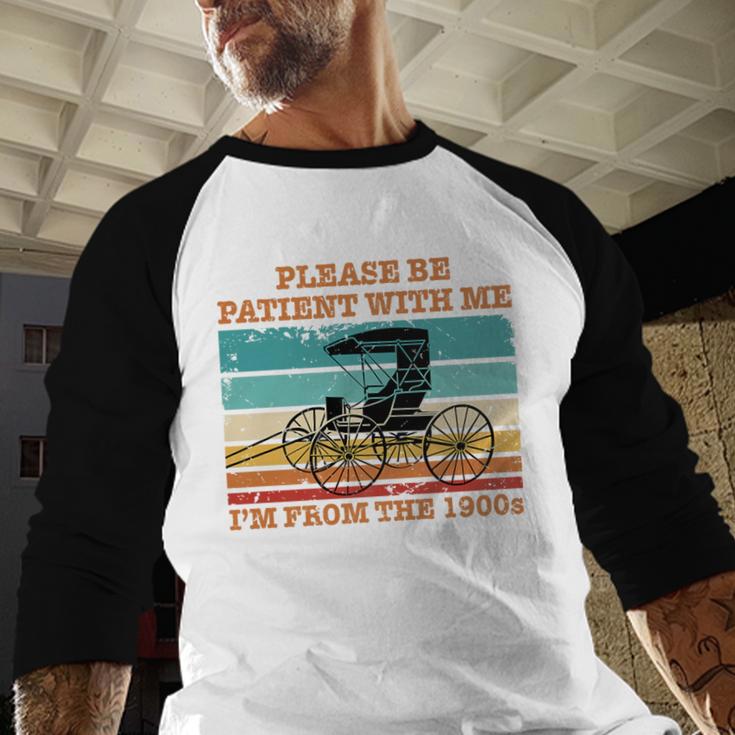 I'm From The 1900s Vintage Retirement Premium Baseball Raglan Shirt