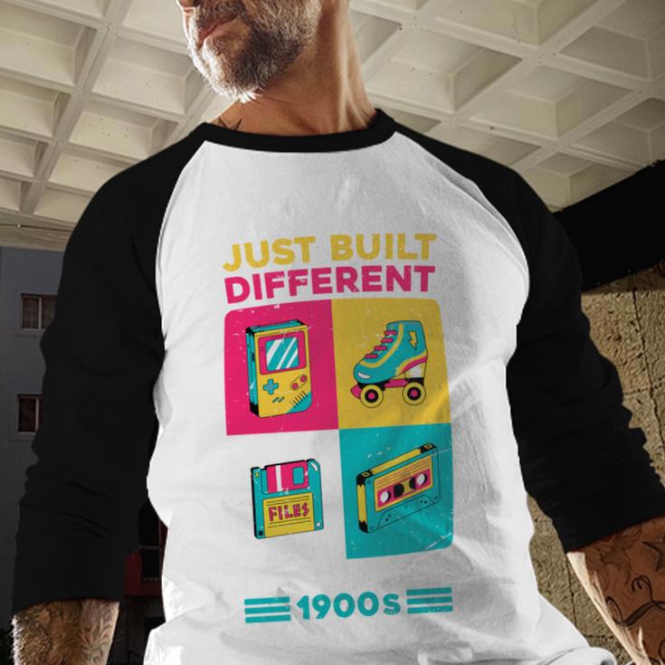 Just Built Different I'M From The 1900S Retro Baseball Raglan Shirt
