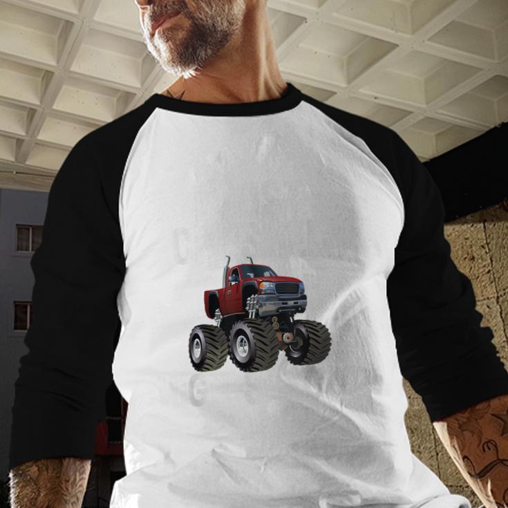 I Just Crushed High School Graduation Monster Truck Shirt Baseball Raglan Shirt