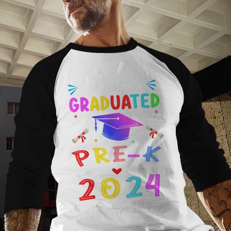 I Just Graduated Pre k Graduation 2024 Pre-Kindergarten Baseball Raglan Shirt