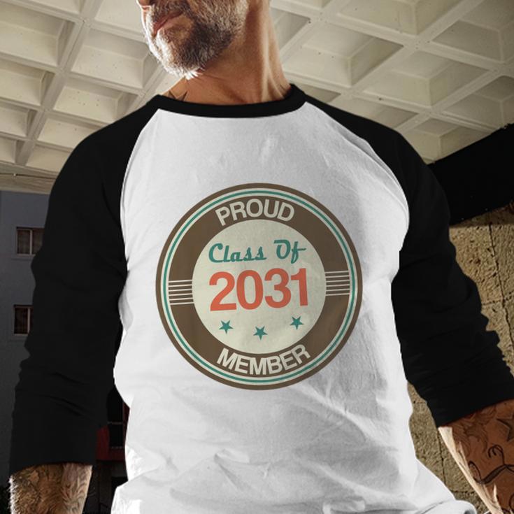 Kids Class Of 2031 Shirt Back To School Future Graduation Baseball Raglan Shirt