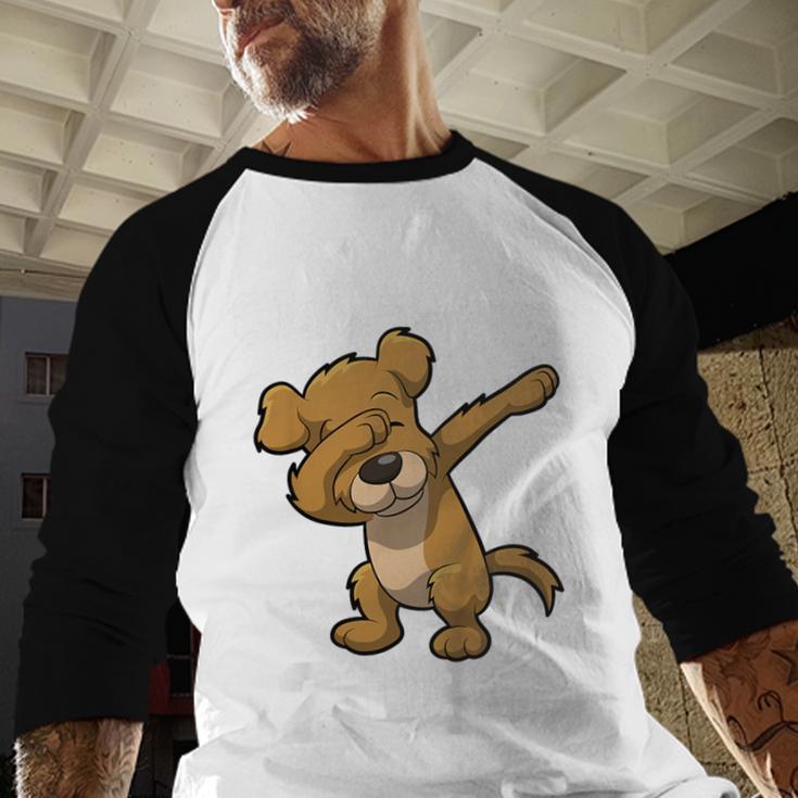 Kids Class Of 2031 Shirt Graduation Dabbing Dog Shirt Baseball Raglan Shirt