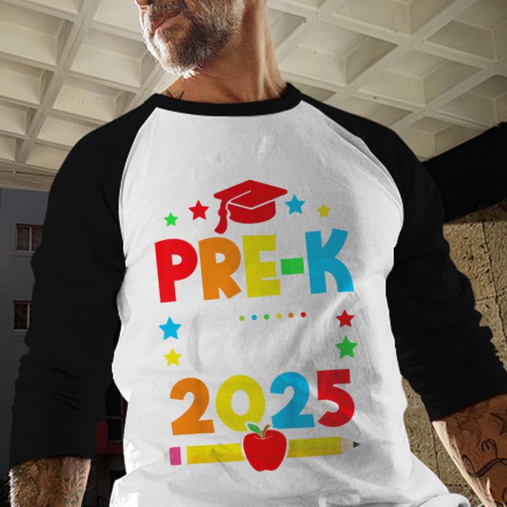 Kids Pre-K Grad 2025 Preschool Graduation 2025 Baseball Raglan Shirt