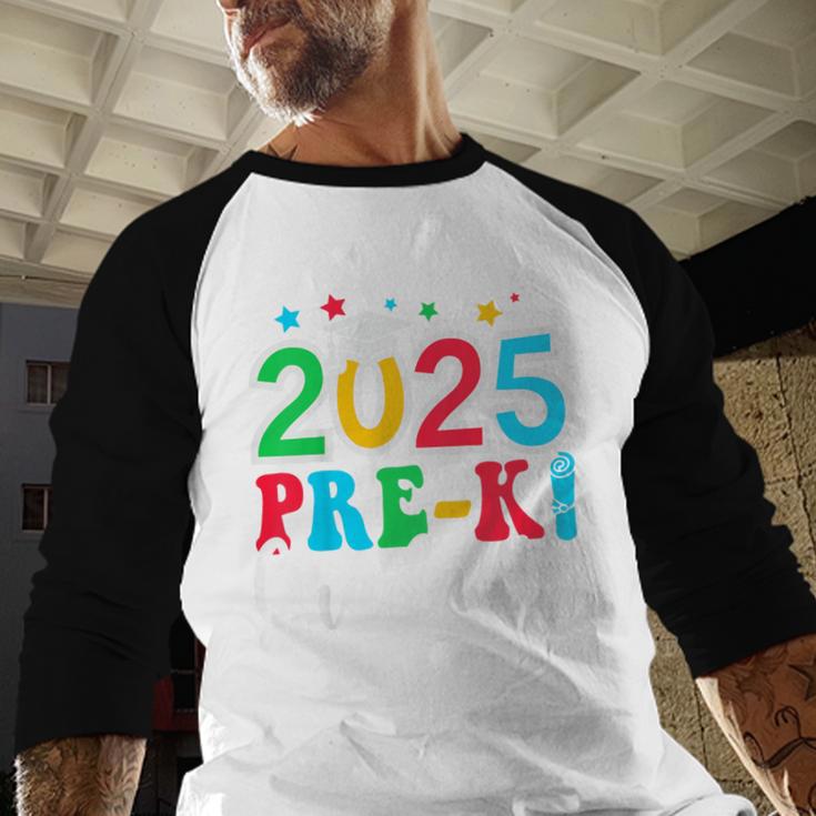 Kids Pre-K Graduate 2025 Preschool Graduation Class Of 2025 Kids Baseball Raglan Shirt